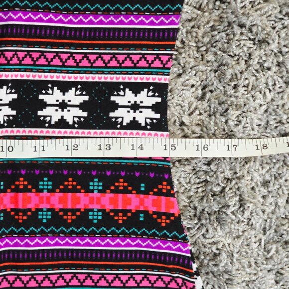 MD Bobbie Brooks Womens Midi Sheath T-Shirt Dress Size Nordic Print Soft Stretch - Picture 7 of 14